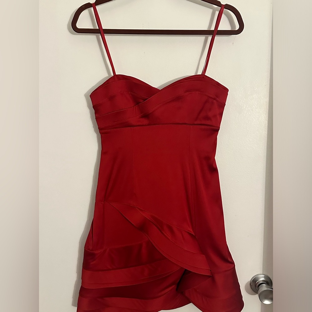 Red Mini BCBGMaxAzaria Dress Size 2